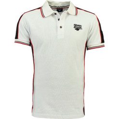 Koszulka polo w kolorze białym. Białe koszulki polo sportowe marki Stone Goose, bez wzorów, z bawełny, bez kołnierzyka, bez ramiączek. W wyprzedaży za 98.95 zł.