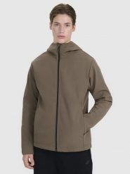 KURTKA MĘSKA 4F SOFTSHELL WIATROODPORNA Z KAPTUREM BRĄZOWA. Brązowe kurtki 4F, l, bez wzorów, z softshellu, z kapturem. Za 299.99 zł.