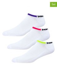 DKNY Skarpety (3 pary) w kolorze białym rozmiar: 37-40. Białe skarpety DKNY, bez wzorów. Za 24.12 zł.