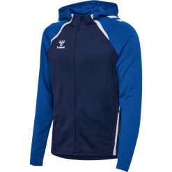Bluza sportowa z kapturem Hummel hml Lead 2.0 Zip Hoodie. Niebieskie bluzy z kapturem Hummel, m, bez wzorów, z kapturem. Za 219.00 zł.