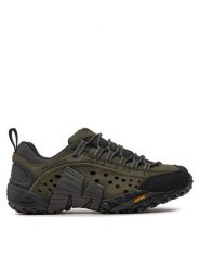 Merrell Trekkingi Intercept J559595 Zielony. Zielone buty trekkingowe Merrell, bez wzorów, z nubiku, bez zapięcia. Za 699.99 zł.