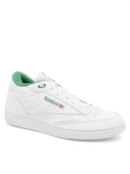 Reebok Sneakersy Club C Mid II GX7281-M Biały. Białe buty sportowe casual Reebok, bez wzorów, ze skóry, bez zapięcia. Za 239.99 zł.