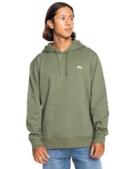 Bluza z kapturem dla Mężczyzn BASIC Zielony. Zielone bluzy z kapturem Quiksilver, m, bez wzorów, z bawełny, z kapturem. Za 189.99 zł.