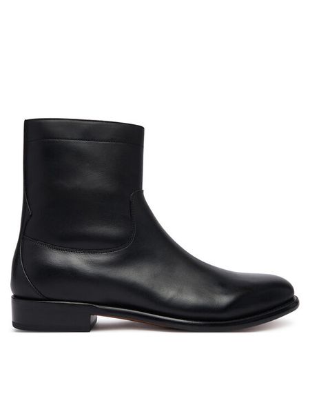 Polo Ralph Lauren Botki Owen Zip Bt 811P15889001 Czarny. Czarne botki sznurowane Polo Ralph Lauren, bez wzorów, ze skóry, bez obcasa, bez zapięcia. Za 1,299.00 zł.