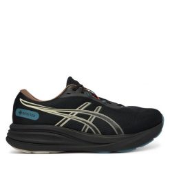 Buty do biegania Asics. Czarne buty do biegania ASICS, bez wzorów, bez zapięcia, do biegania. Za 589.99 zł.