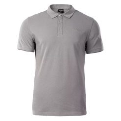 Koszulka polo męska Hi-Tec Romso - szara, Rozmiar XXXL. Szare koszulki polo Hi-tec, m, bez wzorów, z bawełny, bez kołnierzyka, bez ramiączek. Za 79.99 zł.