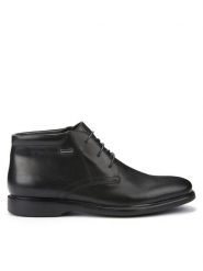 Geox Trzewiki U Brayden 2Fit Abx D U54N1D 00043 C9999 Czarny. Czarne botki sznurowane Geox, bez wzorów, ze skóry, bez obcasa, bez zapięcia. Za 509.99 zł.