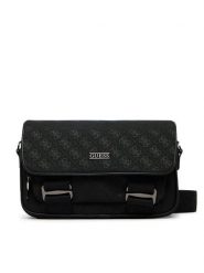 Guess Saszetka HMBOST P6164 Czarny. Czarne saszetki i nerki Guess, z aplikacjami, z materiału, bez dodatków. Za 484.99 zł.