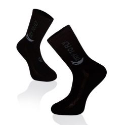 Skarpety tenisowe bawełniane czarne. Czarne skarpety TRY TO FLY, bez wzorów, z bawełny. W wyprzedaży za 53.72 zł.