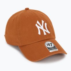 Czapka z daszkiem 47 Brand MLB New York Yankees CLEAN UP. Brązowe czapki z daszkiem 47 Brand, bez wzorów. Za 94.99 zł.