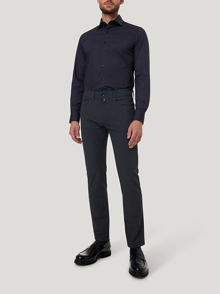 Pierre Cardin Spodnie w kolorze granatowym rozmiar: W33/L32. Niebieskie spodnie materiałowe Pierre Cardin, l, z aplikacjami, z materiału, klasyczne. Za 152.98 zł.