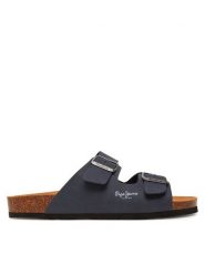 Pepe Jeans Klapki PMS90110 Granatowy. Niebieskie klapki Pepe Jeans, z jeansu. Za 229.99 zł.