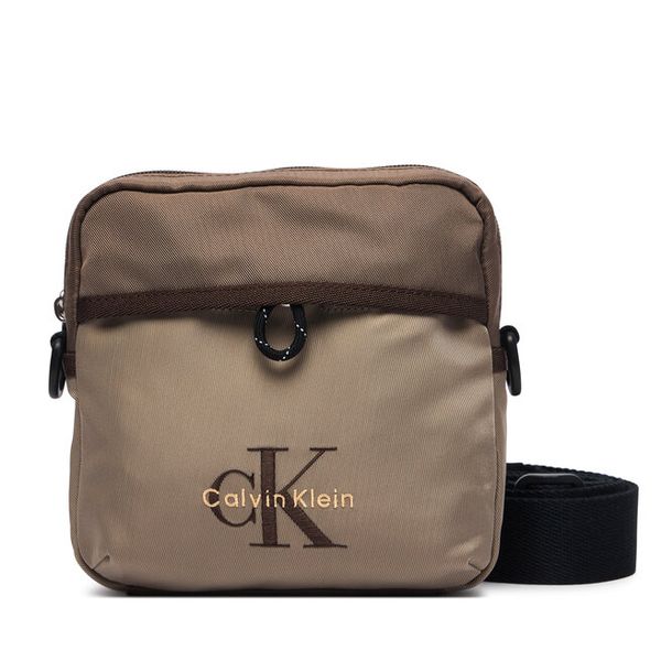 Saszetka Calvin Klein. Brązowe saszetki i nerki CALVIN KLEIN, bez wzorów, małe, bez dodatków. Za 289.99 zł.