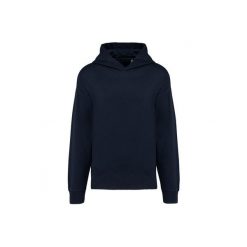 Oversizowa polarowa bluza z kapturem Kariban. Niebieskie bluzy z kapturem KARIBAN, uniwersalny, bez wzorów, z bawełny, z kapturem. Za 227.50 zł.