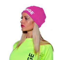 Czapka bawełniana dla dorosłych Fitness i rekreacyjna, fuksji. Czerwone czapki zimowe R-EVENGE, bez wzorów, z bawełny. Za 75.49 zł.