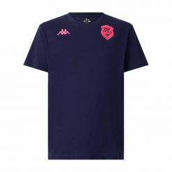 T-shirt Stade Français LA84 SFP. Niebieskie t-shirty sportowe Kappa, bez wzorów, bez ramiączek. Za 289.00 zł.