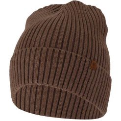 Czapka męska Prążkowana Gładka Jeden rozmiar. Brązowe czapki zimowe HEAT KEEPER, bez wzorów, prążkowane. Za 113.54 zł.