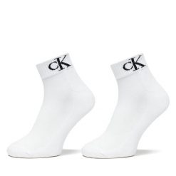 Skarpety krótkie Calvin Klein Jeans. Białe skarpety Calvin Klein Jeans, bez wzorów, z jeansu. Za 59.99 zł.