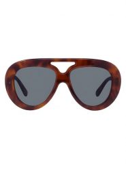 Loewe Męskie okulary przeciwsłoneczne w kolorze jasnobrązowo-szarym rozmiar: 55. Brązowe okulary przeciwsłoneczne Loewe. Za 1,078.99 zł.