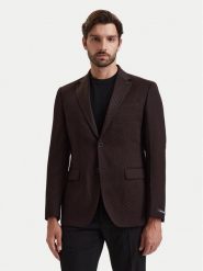 KARL LAGERFELD Marynarka 155200 564115 Czarny Slim Fit. Czarne garnitury KARL LAGERFELD, m, bez wzorów, z syntetyku. Za 1,769.00 zł.