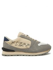 Guess Sneakersy FMPARO PAC12 Szary. Szare buty sportowe casual Guess, z aplikacjami, ze skóry, bez zapięcia. Za 319.99 zł.