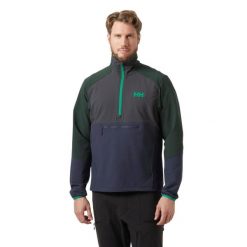 Kurtka przeciwwiatrowa 1/2 zip Helly Hansen Cascade Shield. Fioletowe kurtki Helly Hansen, bez wzorów, z softshellu, bez kaptura. Za 680.50 zł.