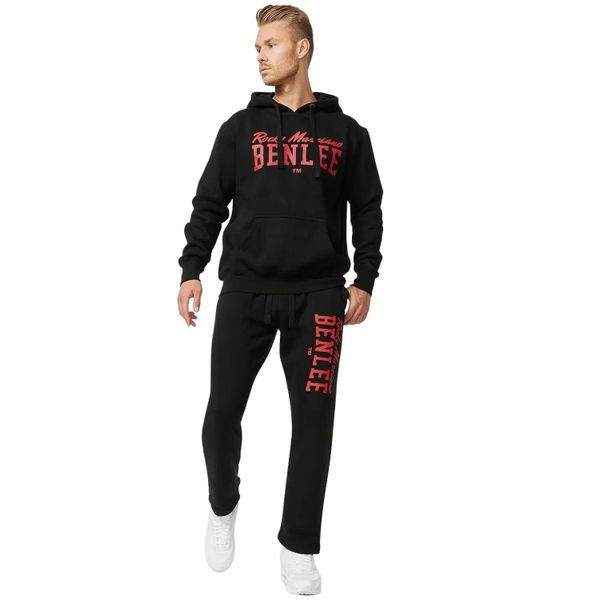 Bluza z kapturem o klasycznym kroju Benlee Stronghurst. Czarne bluzy z kapturem Benlee, m, bez wzorów, z bawełny, z kapturem. Za 247.50 zł.