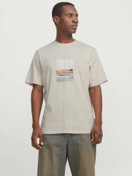 Jack & Jones Koszulka w kolorze beżowym rozmiar: M. Brązowe bezrękawniki Jack & Jones, m, bez wzorów, z bawełny, bez kołnierzyka, bez ramiączek. Za 24.29 zł.