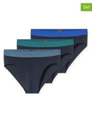 Schiesser Slipy (3 pary) w kolorze granatowym rozmiar: XXL. Niebieskie slipki Schiesser, xxl, bez wzorów. Za 98.95 zł.