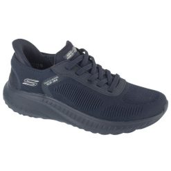 Buty sportowe Sneakersy męskie, Slip-Ins: BOBS Squad Chaos - Solid Step,slip-ins. Niebieskie buty sportowe casual Skechers, bez wzorów, bez zapięcia. Za 329.99 zł.