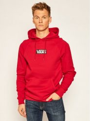 Vans Bluza Versa Standard VN0A49SN Czerwony Regular Fit. Czerwone bluzy Vans, l, bez wzorów, z bawełny, bez kaptura. Za 199.99 zł.