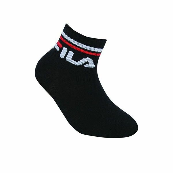 Skarpety Fila Fila Quarter Plain N Czarny. Czarne skarpety Fila, bez wzorów, z bawełny. Za 109.99 zł.