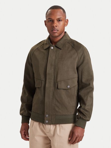 Marciano Guess Kurtka z imitacji skóry M6YL36 W2822 Khaki Regular Fit. Brązowe kurtki Marciano Guess, m, z aplikacjami, ze skóry, bez kaptura. Za 864.99 zł.