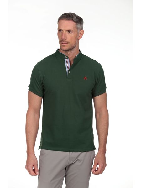 The Time of Bocha Koszulka polo w kolorze zielonym rozmiar: XL. Zielone koszulki polo The Time of Bocha, xl, bez wzorów, z bawełny, bez kołnierzyka, bez ramiączek. Za 89.05 zł.