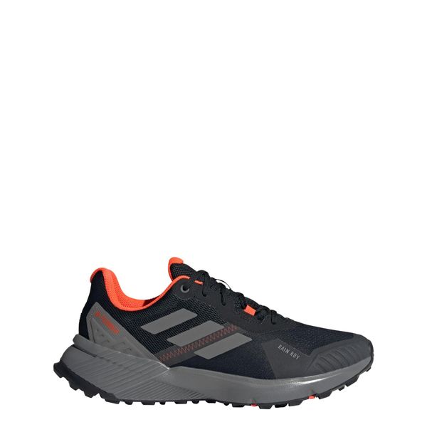Buty Terrex Soulstride RAIN.RDY Trail Running. Czarne buty do biegania Adidas, bez wzorów, z materiału, bez zapięcia, do biegania. Za 455.10 zł.