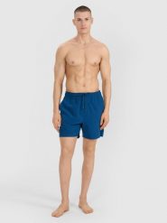 4F Spodenki plażowe męskie - turkusowe XL. Niebieskie szorty 4F, m, bez wzorów, z materiału, wakacyjne. Za 79.99 zł.