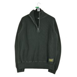 Second life - Męski czarny sweter na zamek - Stan bardzo dobry. Czarne golfy RALPH LAUREN, m, bez wzorów, bez ramiączek. Za 169.16 zł.