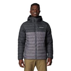 Kurtka puchowa męska Columbia Powder Lite II Hooded. Szare kurtki Columbia, m, bez wzorów, z puchu, z kapturem. Za 389.99 zł.