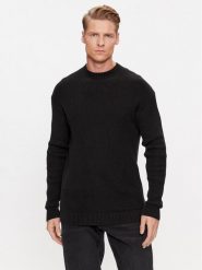 Calvin Klein Jeans Golf Blown Up J30J324507 Czarny Regular Fit. Czarne golfy Calvin Klein Jeans, m, bez wzorów, z bawełny, bez kołnierzyka, bez ramiączek. Za 309.99 zł.