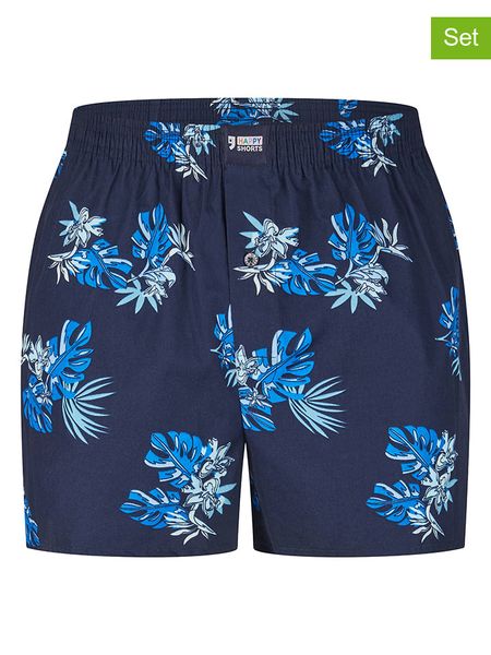 Happy Shorts Bokserki w kolorze granatowym rozmiar: XL. Niebieskie bokserki Happy Shorts, xl, bez wzorów, z bawełny. Za 33.52 zł.