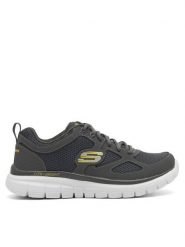Skechers Sneakersy BURNS AGOURA 52635 CHAR Szary. Szare buty sportowe casual Skechers, bez wzorów, z materiału, bez zapięcia. Za 199.99 zł.