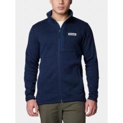 Bluza Polarowa Męska Columbia Sweater Weather. Niebieskie bluzy bez kaptura Columbia, m, bez wzorów, z polaru, bez kaptura. Za 407.10 zł.