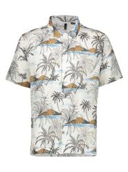 MAZINE Koszula "Honolulu" w kolorze kremowym rozmiar: M. Brązowe koszule MAZINE, m, bez wzorów, z bawełny, bez kołnierzyka, bez ramiączek. Za 88.02 zł.
