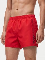 HUGO Szorty kąpielowe Tiki 50561111 Czerwony Regular Fit. Czerwone kąpielówki Hugo, m, bez wzorów, z syntetyku. Za 279.99 zł.