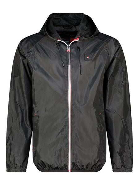 Geographical Norway Kurtka przeciwdeszczowa "Boatom" w kolorze czarnym rozmiar: M. Czarne kurtki outdoor i hardshell Geographical Norway, m, bez wzorów, bez kaptura. Za 80.45 zł.