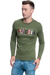 MĘSKI LONGSLEEVE MUSTANG ANTON C RUBBER 1009977 6348. Bluzki z długim rękawem Mustang, m, bez wzorów, bez kołnierzyka, bez ramiączek. W wyprzedaży za 39.99 zł.