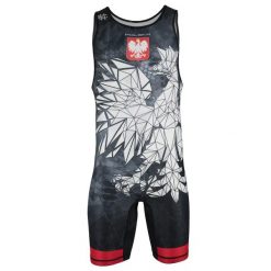 Trykot zapaśniczy męski EXTREME HOBBY POLSKA CAMO. Czerwone odzież kompresyjna EXTREME HOBBY, l, bez wzorów, z elastanu, na fitness i siłownię. Za 199.00 zł.