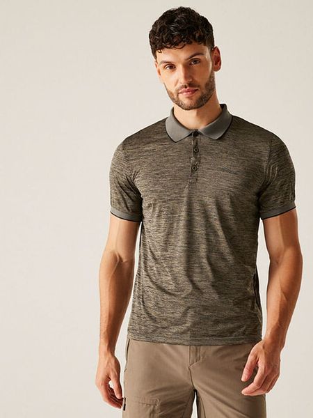 Regatta Funkcyjna koszulka polo "Remex II" w kolorze brązowym rozmiar: XL. Brązowe koszulki polo Regatta, xl, bez wzorów, z materiału, bez kołnierzyka, bez ramiączek, outdoorowe. Za 66.00 zł.