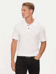 Boss Polo Prime 50507813 Biały Regular Fit. Białe koszulki polo Boss, m, bez wzorów, z bawełny, bez kołnierzyka, bez ramiączek. Za 279.99 zł.