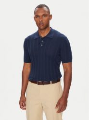 Baldessarini Polo B4 50024.5232 Granatowy Slim Fit. Niebieskie koszulki polo Baldessarini, m, bez wzorów, z bawełny, bez kołnierzyka, bez ramiączek. Za 539.99 zł.